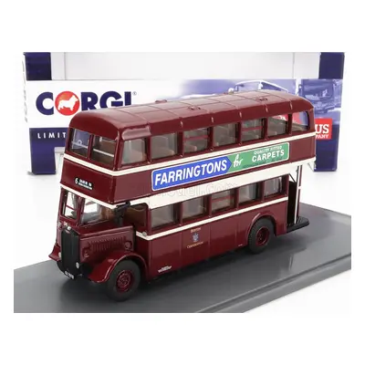 Corgi GUY Utility Autobus Burton Corporation 6 Calais 1960 1:76 Červený Krém