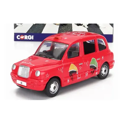 Corgi Austin London Taxi Lti Tx4 2007 - The Beatles - Christmas Taxi 1:36 Tmavě Růžová