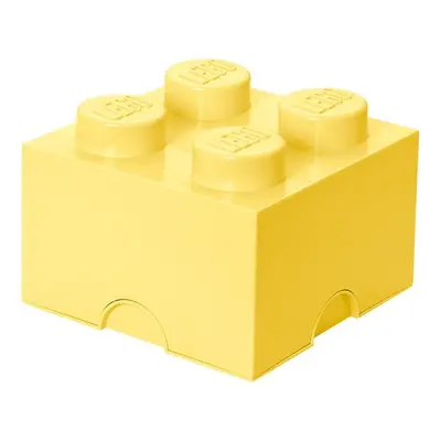 LEGO úložný box 250x250x180mm - světle žlutý