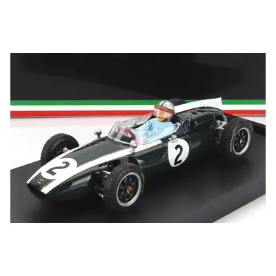 Brumm Cooper F1 T53 N 2 British Gp 1960 B.mclaren - With Driver Figure 1:43 Zelená Bílá