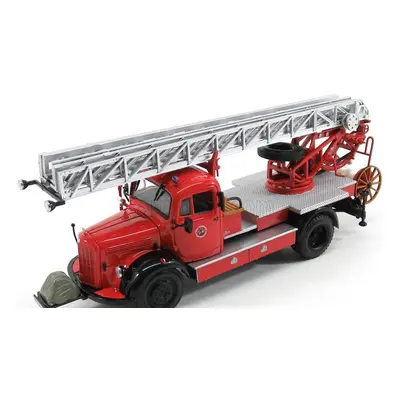 Minichamps Mercedes benz L3500 Dl17 Truck Scala Feuerwehr Bensheim 1950 1:43 Červená Stříbrná