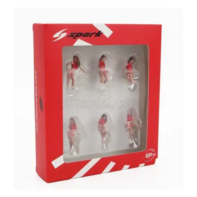 Spark-model Figures Set 6x Grid Girls 1990s 1:43 Růžová Červená