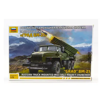 Zvezda Truck Grad Bm-21 Russian Mounted Multiple Rocket Launcher Lancia Missili 1:72 /