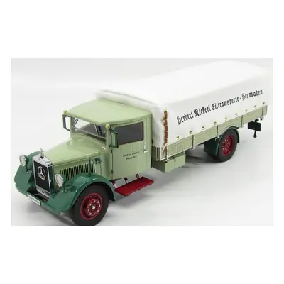 Cmc Mercedes benz Lo2750 Truck With Tarpaulin - Cassone Telonato 1933 1:18 Zelená