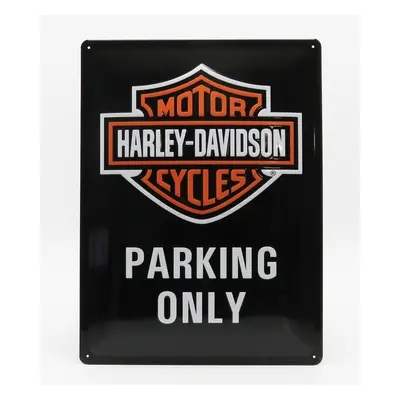 Edicola Accessories 3d Metal Plate - Harley Davidson 1:1 Černá Oranžová