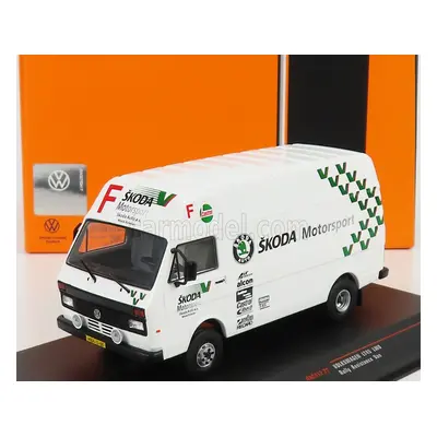 Ixo-models Volkswagen Lt45 Lwb Van Team Rally Skoda Motorsport Assistance 1985 1:43 Bílá