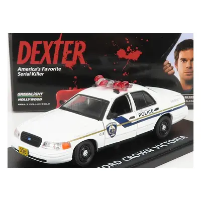 Greenlight Ford usa Crown Victoria Pembroke Pines Police 2001 - Dexter 1:43 Bílá