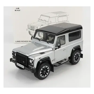 Lcd-model Land rover Defender 90 Works V8 70th Edition 2018 1:18 Silver