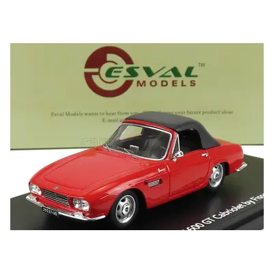 Esval model Osca 1600gt Fissore Cabriolet Closed 1963 1:43 Red