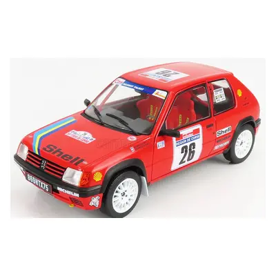 Solido Peugeot 205 Rallye N 26 Rally Tour De Corse 1990 H.devin - F.viste 1:18 Červená Černá