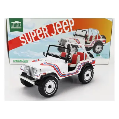 Greenlight Jeep Cj-5 Super Jeep 1973 1:18 Bílá