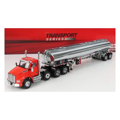 Dm-models Kenworth T880 Truck With Fd9300/dt-c4 Tanker Petroleum 1990 1:50 Červený Chrom