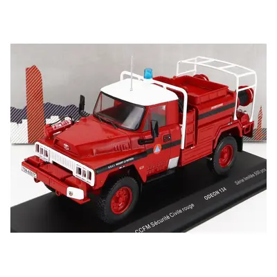 Odeon Acmat Tpk 4-35-c Tanker Truck Ccfm Securite Civile 1985 1:43 Červená Bílá