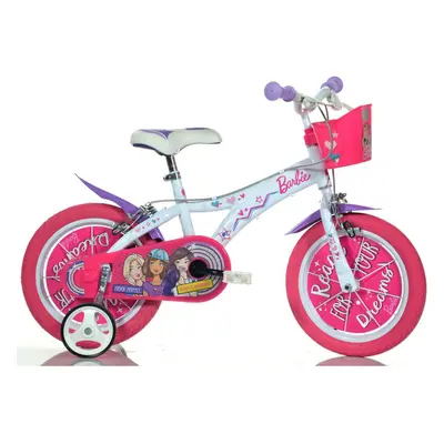 DINO Bikes - Dětské kolo 16" Barbie s košíkem