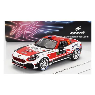 Spark-model Fiat 124 Rally Rgt N 49 Rally Montecarlo 2022 M.rada - J.jugas 1:43 Červená Bílá Čer