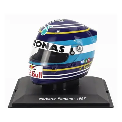 Edicola Helmet F1 Casco - C16 Ferrari N 17 Season 1997 Norberto Fontana 1:5 Modrá Bílá Černá