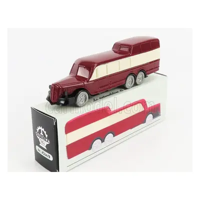 Officina-942 Om fiat Titano Autobus Gran Turismo Panoramico Carrozzeria Varesina 1938 1:76 Červe