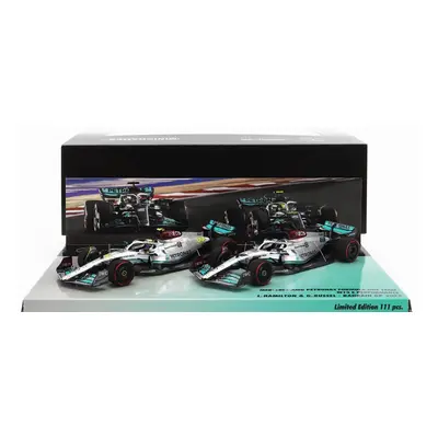 Minichamps Mercedes gp F1 Set dvou modelů 1:43, stříbrná