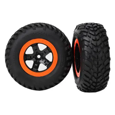 Traxxas kolo 2.2/3.0", disk SCT černo-oranžový, pneu SCT S1 (2)