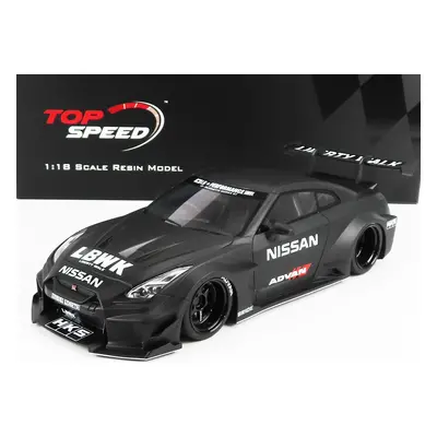 Truescale Nissan Gt-rr (r35) Liberty Walk 2016 1:18 Matt Black