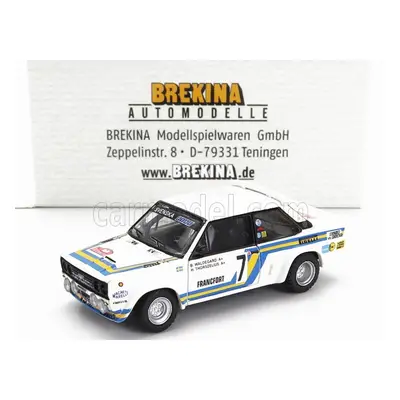 Brekina plast Fiat 131 Abarth Team Svenska Fiat N 7 1:87, bílá