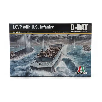 Italeri Boat Lcvp Landing Craft With Usa Infantry Military D-day Normandy 1944 1:35 /