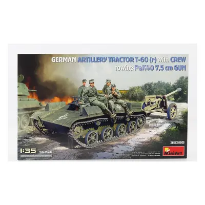 Miniart Tank T-60 Tractor German Artillery Military 1945 1:35 /