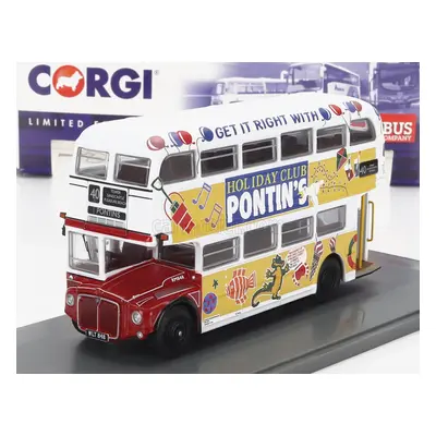 Corgi AEC Type Rm Autobus London Transport 1949 1:76 Bílá Žlutá Červená