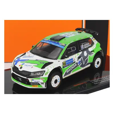 Ixo-models Škoda Fabia Rally2 Evo N 27 Rally Estland 2022 1:43, zelenobílá