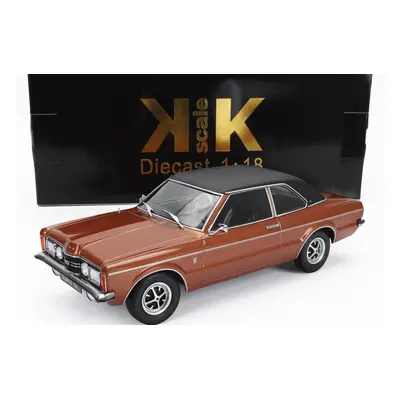 Kk-scale Ford england Taunus Gxl With Vinyl Roof 1971 1:18 Měděná Matná Černá