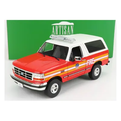 Greenlight Ford usa Bronco Fdny New York Fire Engine 1996 1:18 Červená Bílá