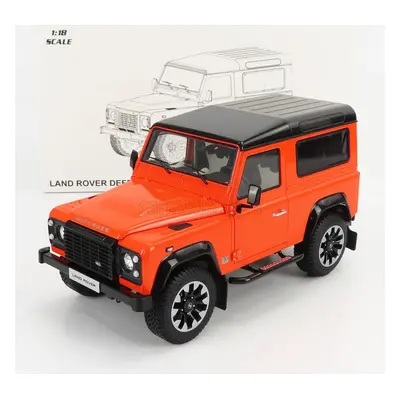 Lcd-model Land rover Defender 90 Works V8 70th Edition 2018 1:18 Orange