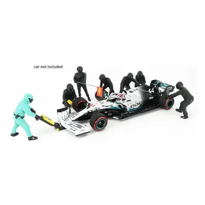 American diorama Figurky mechaniků F1 Pit-stop Set 1 2020 1:18, černá