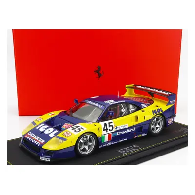 Bbr-models Ferrari F40 Gte 3.5l Turbo V8 Team Ennea Srl Igol N 45 1:18, žlutomodrá