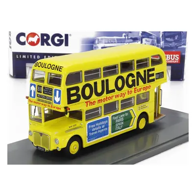 Corgi AEC Type Rm Autobus London Transport Boulogne Route 88 Action Green 1949 1:76 Žlutá