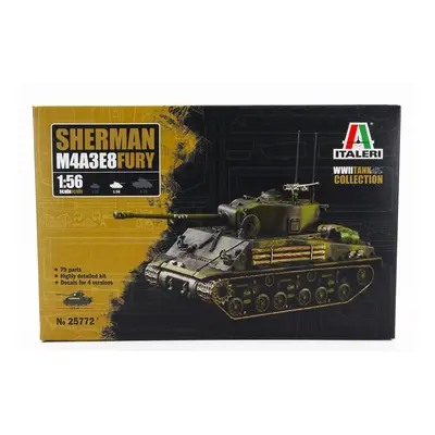 Italeri Tank M4a3e8 Sherman Miltary 1945 1:56 /