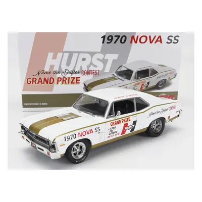 Gmp Chevrolet Nova Ss Coupe Hurst-a-matic Racing 1970 1:18 Bílé Zlato