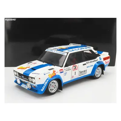 Kyosho Fiat 131 Abarth N 1 Winner Rally 1000 Lakes 1980 1:18, bílomodrá