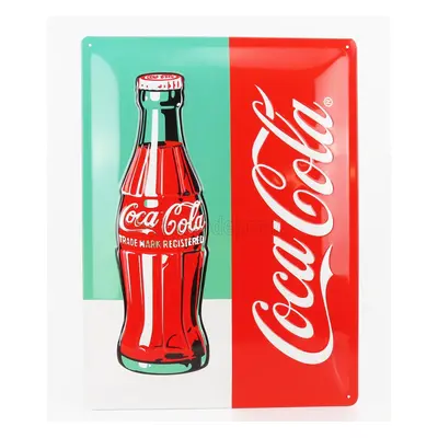 Edicola Accessories 3d Metal Plate - Coca-cola Bottle Limited 1:1 Červená Zelená Bílá