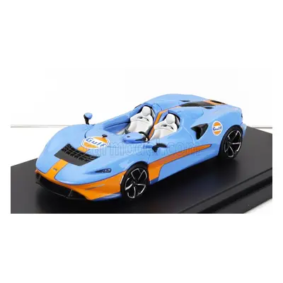 Lcd-model Mclaren Elva Gulf Livery 2020 1:64 Světle Modrá Oranžová