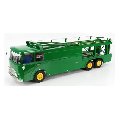 Norev Fiat Bartoletti 306/2 3-assi Truck Team David Piper Racing Car Transporter 1970 1:18 Zelen