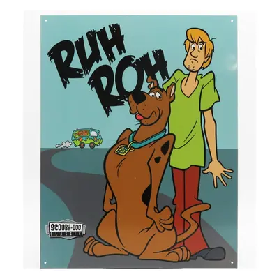 Edicola Accessories Metal Plate - Scooby Doo 1:1 Modrá Hnědá Zelená