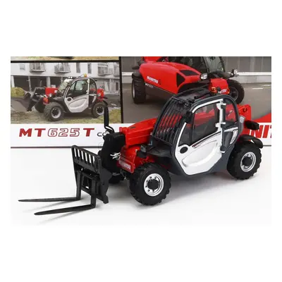 Universal hobbies Manitou Mt625t Comfort Telescopic Tractor - Elevatore 1:32 Červená Stříbrná