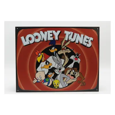 Edicola Accessories Metal Plate - Looney Tunes Family 1:1 Červená Hnědá