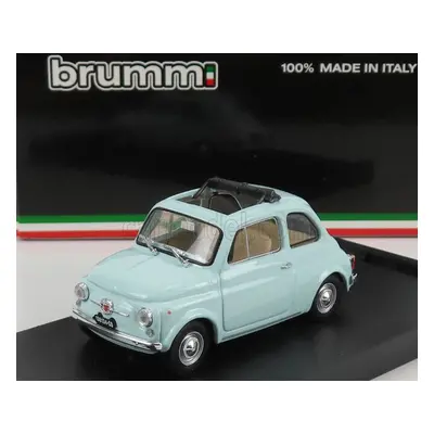 Brumm Fiat 500f Tetto Aperto - Open 1965 1:43 Azzurro Acquamarina