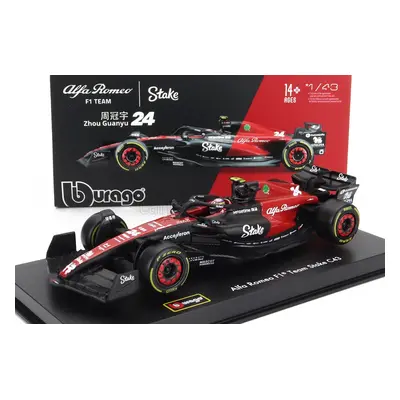 Bburago Alfa romeo F1 C43 Team Stake N 24 Season 2023 Guanyu Zhou 1:43, černá