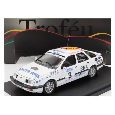 Trofeu Ford england Sierra Xr4x4 N 3 2nd Rally Sweden 1988 S.blomqvist - B.melander 1:43 Bílá