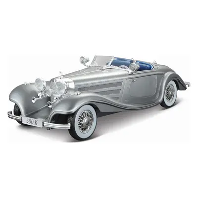 Maisto Mercedes-Benz 500 K Typ Specialroadster 1936 1:18 šedá metalíza