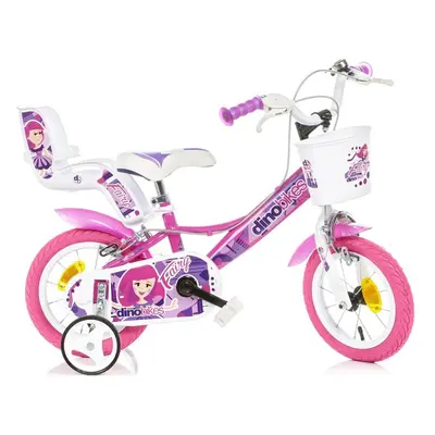 DINO Bikes - Dětské kolo 12" Fairy růžové