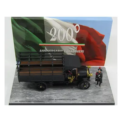 Rio-models Fiat 18bl 200th Anniversary Carabinieri With Figure 1915 1:43 Black